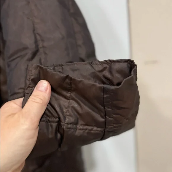 Versace Dark Brown Puffer Coat - Picture 5 of 14